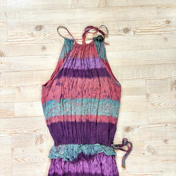 Vix | Acai Ceci Printed Halter Maxi Dress Swimsuit Coverup | Size Small - Picture 3 of 5